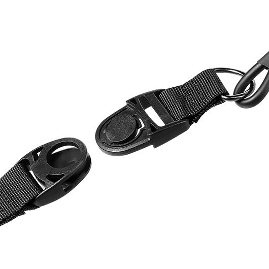 Amomax Pistol Lanyard / Fangriemen mit Schlaufe schwarz Bild 4