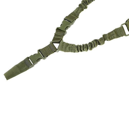 Amomax 1-Punkt Tragegurt Dual Bungee Universal HD Tactical gepolstert oliv Bild 3