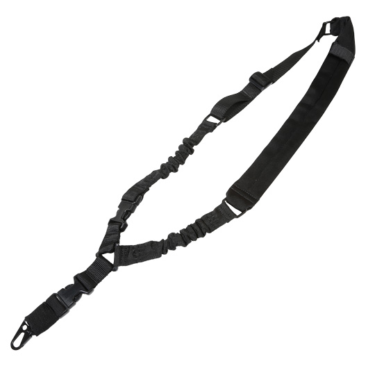 Amomax 1-Punkt Dual Bungee Universal HD Tactical Tragegurt gepolstert schwarz