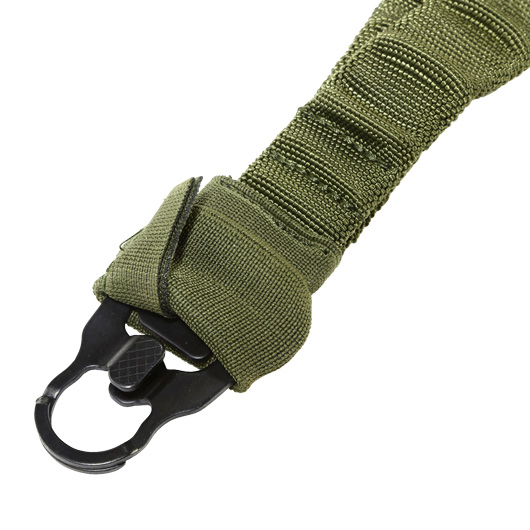 Amomax 1-Punkt Dual Bungee Universal HD Tactical Tragegurt mit Mash-Hook oliv Bild 2