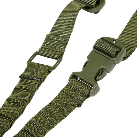 Amomax 1-Punkt Tragegurt Dual Bungee Universal HD Tactical mit Mash-Hook oliv Bild 3