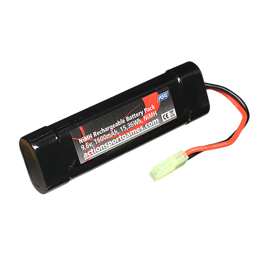 ASG Akku 9.6V 1600mAh NiMH Small-Type mit Mini-Tam Anschluss