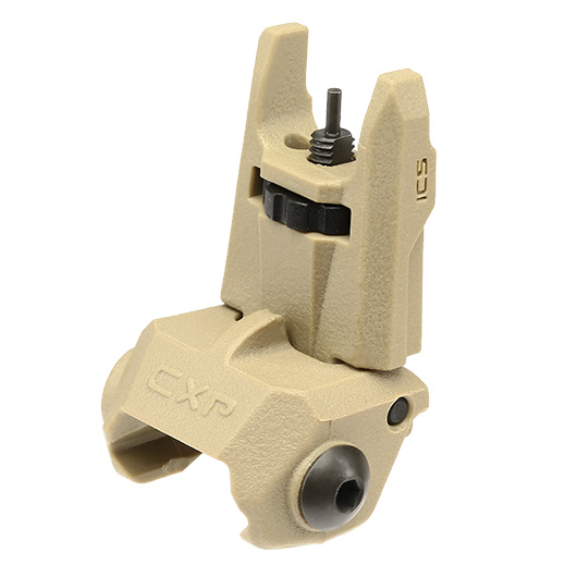 ICS CFS Polymer Flip-Up Front Sight f. 21mm Schienen Tan