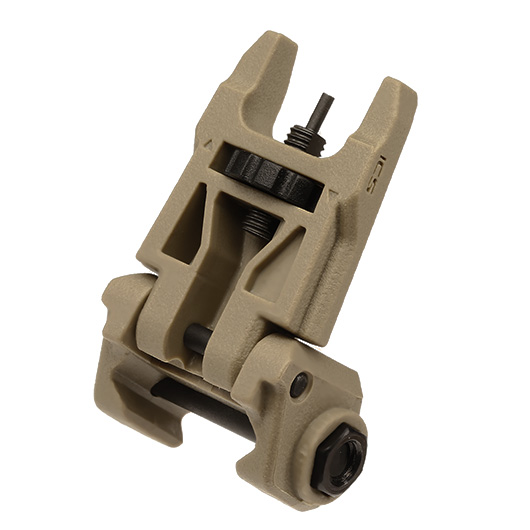 ICS CFS Polymer Flip-Up Front Sight f. 21mm Schienen Tan Bild 1