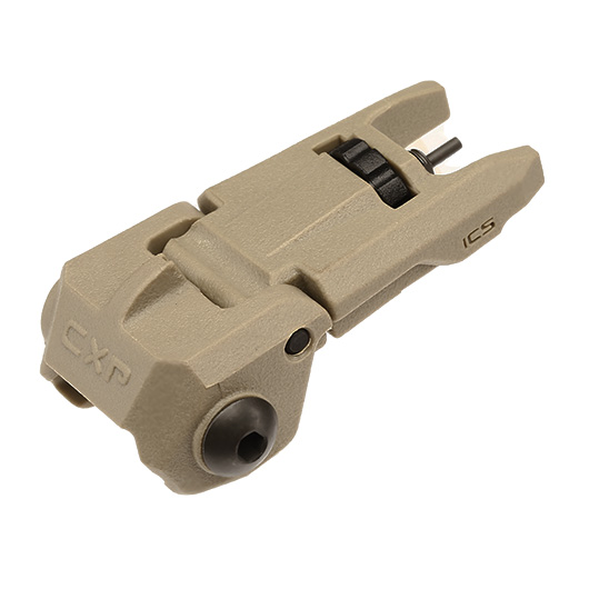 ICS CFS Polymer Flip-Up Front Sight f. 21mm Schienen Tan Bild 2