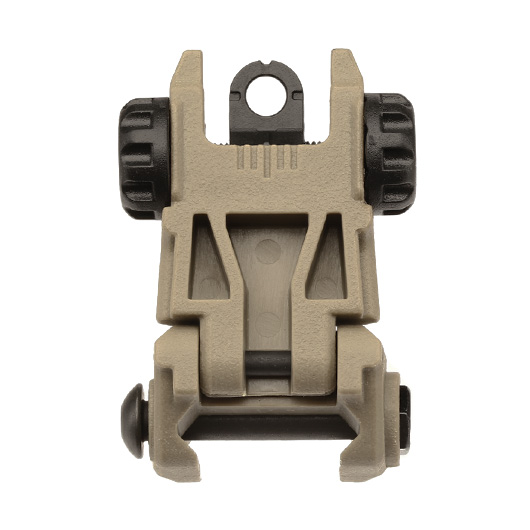 ICS CFS Polymer Flip-Up Rear Sight f. 21mm Schienen Tan Bild 5