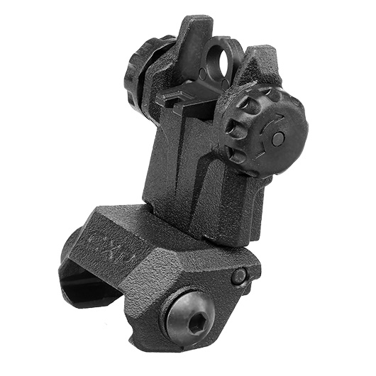 ICS CFS Polymer Flip-Up Rear Sight f. 21mm Schienen schwarz