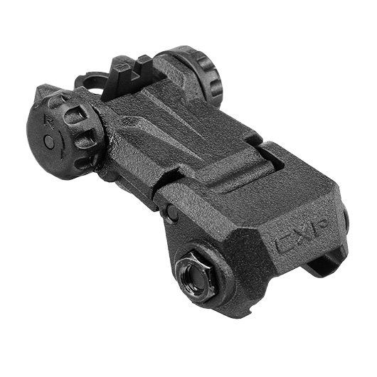 ICS CFS Polymer Flip-Up Rear Sight f. 21mm Schienen schwarz Bild 3