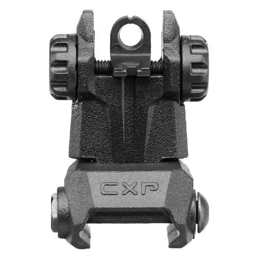 ICS CFS Polymer Flip-Up Rear Sight f. 21mm Schienen schwarz Bild 4