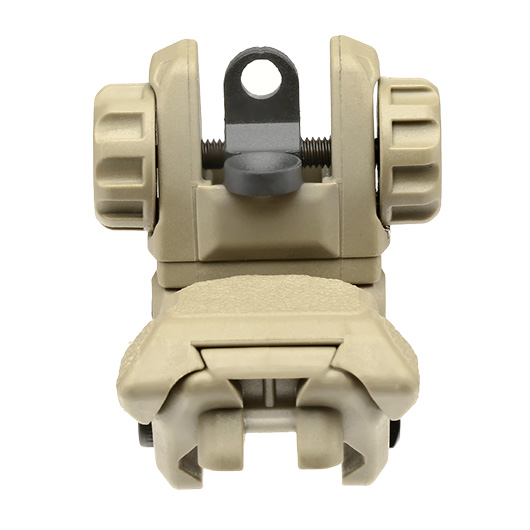 ICS CXP Polymer Flip-Up Rear Sight f. 21mm Schienen Tan Bild 4