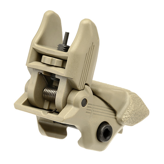 ICS CXP Polymer Flip-Up Front Sight f. 21mm Schienen Tan Bild 1