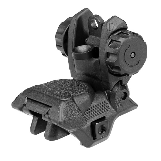 ICS CXP Polymer Flip-Up Rear Sight f. 21mm Schienen schwarz