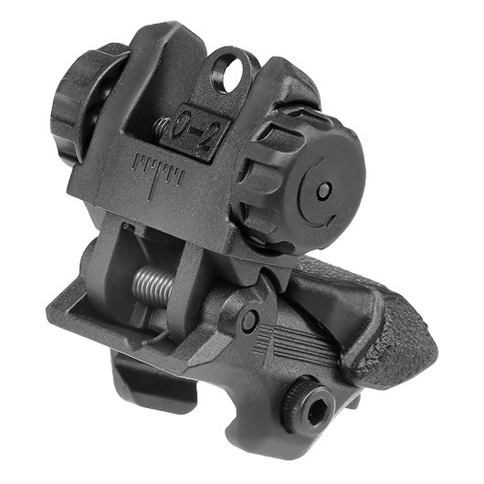 ICS CXP Polymer Flip-Up Rear Sight f. 21mm Schienen schwarz Bild 1