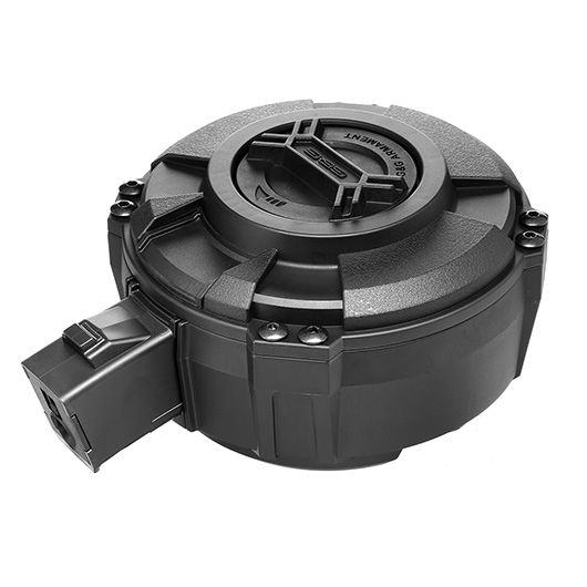 G&G PRK9 Manuel-Winding Trommelmagazin Hi-Cap 1730 Schuss schwarz Bild 5