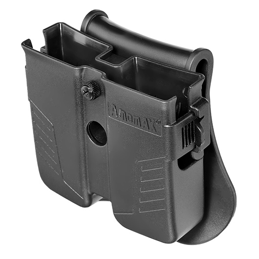 Amomax Doppel-Magazinholster Polymer Paddle f. Single- / Double-Stack Magazine schwarz Bild 7