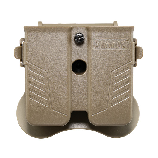 Amomax Doppel-Magazinholster Polymer Paddle f. Single- / Double-Stack Magazine Flat Dark Earth