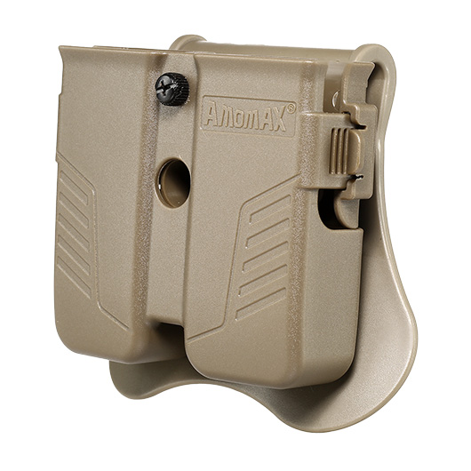 Amomax Doppel-Magazinholster Polymer Paddle f. Single- / Double-Stack Magazine Flat Dark Earth Bild 6