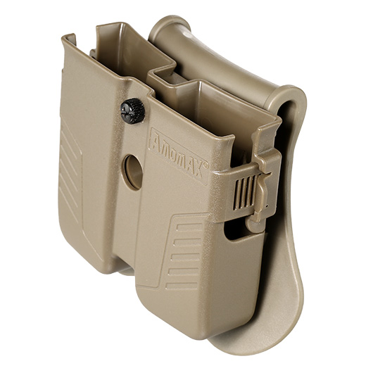 Amomax Doppel-Magazinholster Polymer Paddle f. Single- / Double-Stack Magazine Flat Dark Earth Bild 7