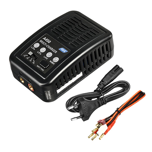 ASG A450 Multi-Charger Ladegert f. LiPo 2-4 / NiMH 6-8 1-4A 50W 230V