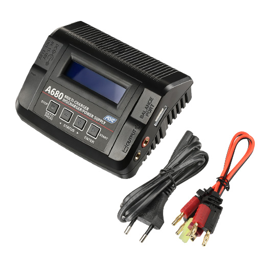 ASG A680 Multi-Charger Ladegert f. LiPo 1-6 / NiMH 1-15 1-8A 80W 230V