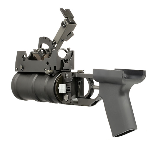 King Arms GP-30 Obuvka 40mm Granatwerfer f. AK S-AEG / GBB Serie schwarz Bild 4