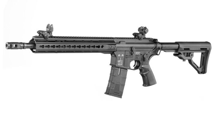 ICS CXP-UK1R Rifle TransforM4 Vollmetall EBB S-AEG 6mm BB schwarz