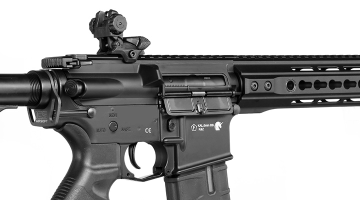 ICS CXP-UK1R Rifle TransforM4 Vollmetall EBB S-AEG 6mm BB schwarz Bild 8