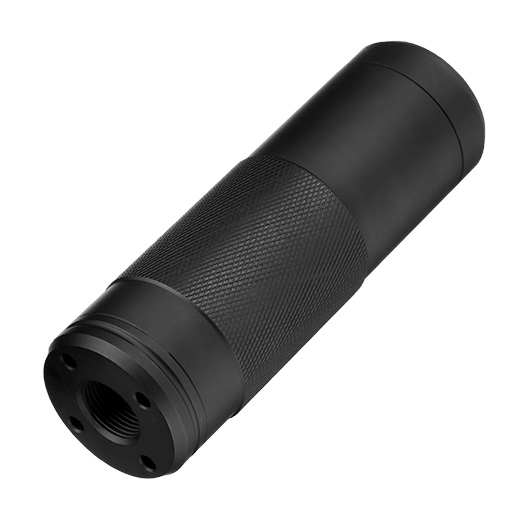 ICS BLE Shadow Aluminium Extension Silencer 112mm 14mm- / 14mm+ schwarz Bild 1
