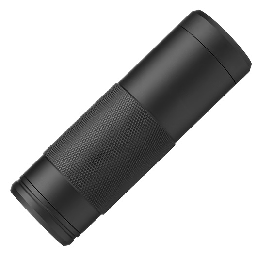 ICS BLE Shadow Aluminium Extension Silencer 112mm 14mm- / 14mm+ schwarz Bild 3