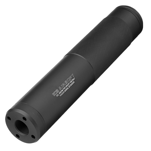 ICS BLE Shadow Aluminium Extension Silencer 170mm 14mm- / 14mm+ schwarz