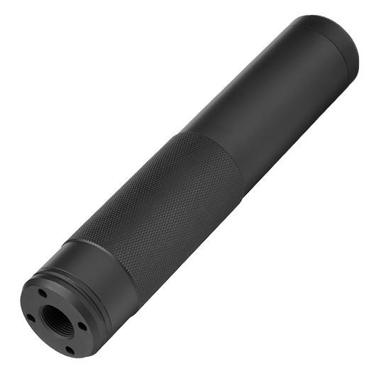 ICS BLE Shadow Aluminium Extension Silencer 170mm 14mm- / 14mm+ schwarz Bild 1