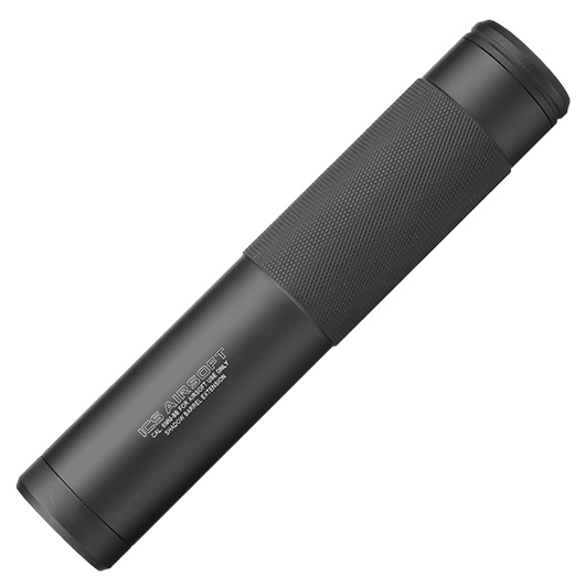 ICS BLE Shadow Aluminium Extension Silencer 170mm 14mm- / 14mm+ schwarz Bild 2