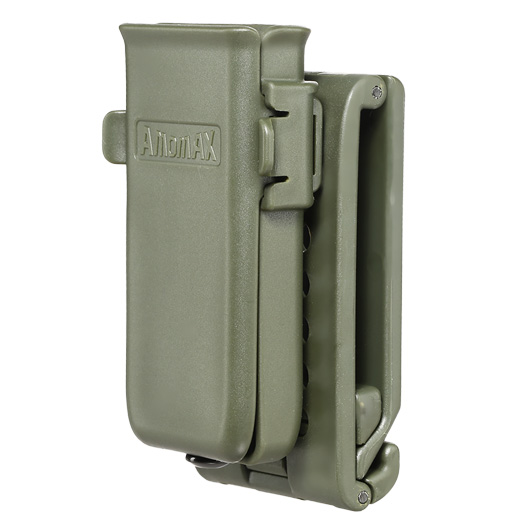 Amomax Single-Magazinholster Polymer Paddle f. Single- / Double-Stack Magazine oliv Bild 1