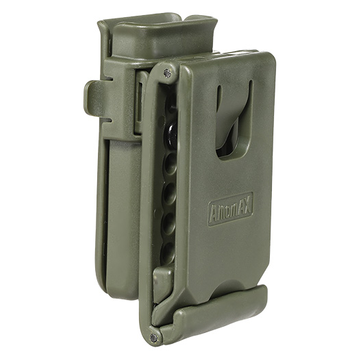 Amomax Single-Magazinholster Polymer Paddle f. Single- / Double-Stack Magazine oliv Bild 4