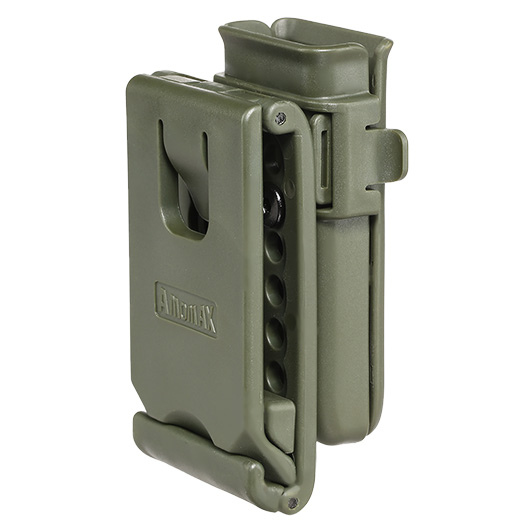 Amomax Single-Magazinholster Polymer Paddle f. Single- / Double-Stack Magazine oliv Bild 5