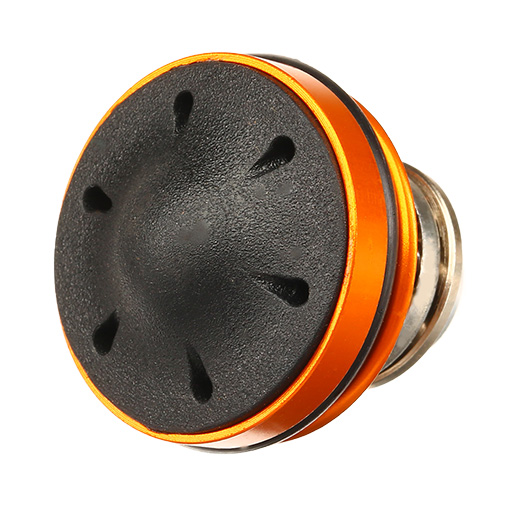 ICS Bore-Up Aluminium Silent Piston Head 6-Hole Design inkl. Kugellager orange