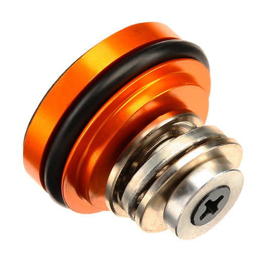 ICS Bore-Up Aluminium Silent Piston Head 6-Hole Design inkl. Kugellager orange Bild 1