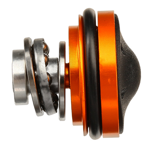 ICS Bore-Up Aluminium Silent Piston Head 6-Hole Design inkl. Kugellager orange Bild 2