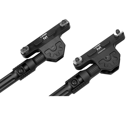 UTG M-Lok Recon Flex II Side-Mount Metall Zweibein - Gummife 186 - 246 mm schwarz Bild 3