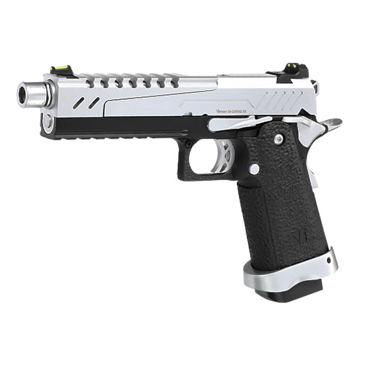 Vorsk Airsoft Hi-Capa 5.1 Split-Slide Vollmetall GBB 6mm BB chrome / schwarz