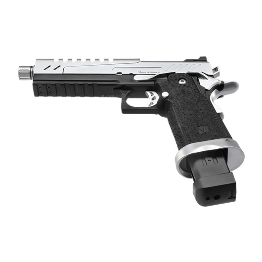 Vorsk Airsoft Hi-Capa 5.1 Split-Slide Vollmetall GBB 6mm BB chrome / schwarz Bild 5