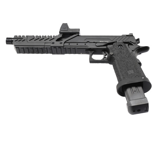 Vorsk Airsoft Hi-Capa Titan 7 Split-Slide mit HD5141 LPZ Vollmetall GBB 6mm BB schwarz Bild 5