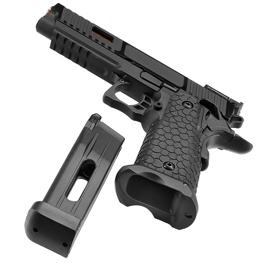 ASG / STI International Combat Master 2011 JW3 Airsoftpistole Vollmetall CO2BB 6mm BB schwarz Bild 6