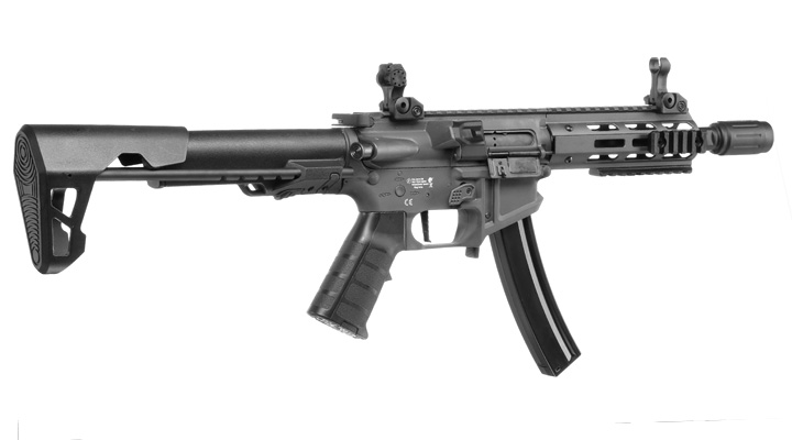 King Arms PDW 9mm SBR M-LOK Polymergehuse S-AEG 6mm BB Urban Grey Bild 3