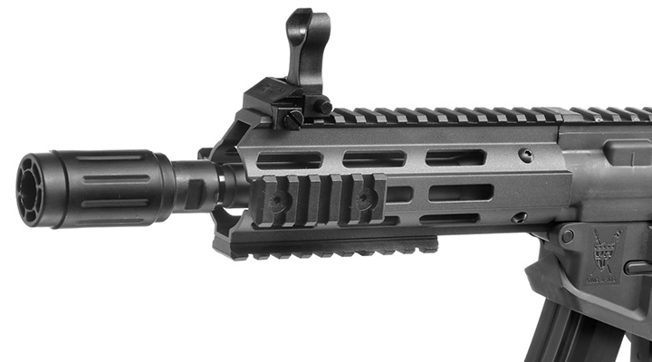 King Arms PDW 9mm SBR M-LOK Polymergehuse S-AEG 6mm BB Urban Grey Bild 6