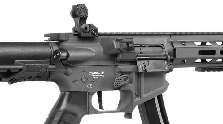 King Arms PDW 9mm SBR M-LOK Polymergehuse S-AEG 6mm BB Urban Grey Bild 8