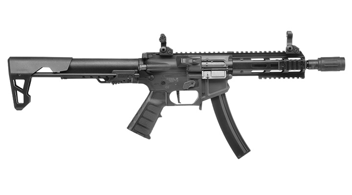 King Arms PDW 9mm SBR M-LOK Polymergehuse S-AEG 6mm BB schwarz Bild 2