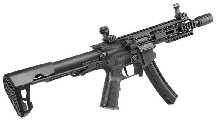 King Arms PDW 9mm SBR M-LOK Polymergehuse S-AEG 6mm BB schwarz Bild 3