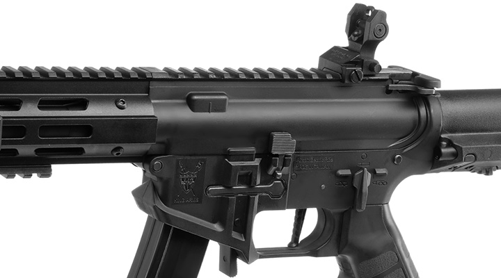 King Arms PDW 9mm SBR M-LOK Polymergehuse S-AEG 6mm BB schwarz Bild 7