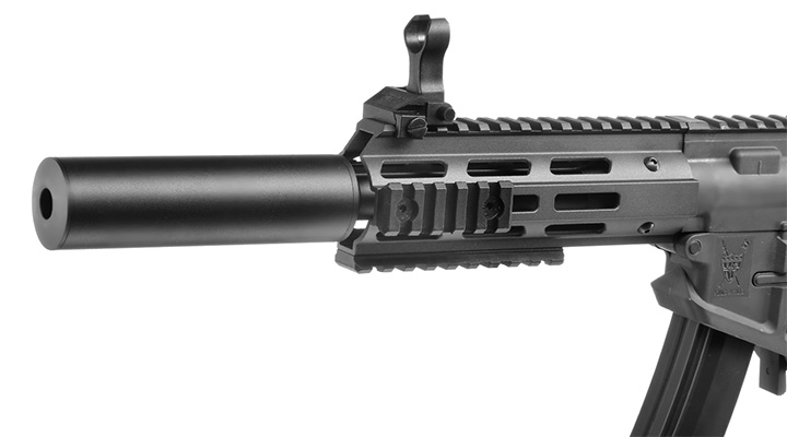 King Arms PDW 9mm SBR SD M-LOK Polymergehuse S-AEG 6mm BB Urban Grey Bild 6